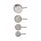 Hello Honey® Brass 4-Piece Stainless Steel Measuring Cup Set with Etched Flowers & Twig Shaped Handles